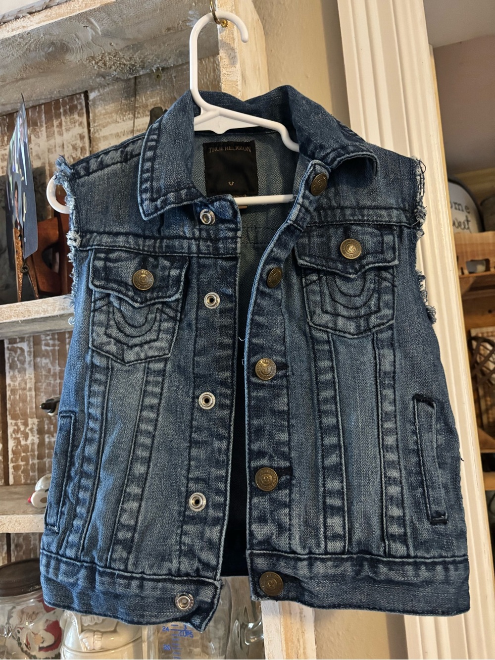 Girls True Religion Denim Vest Size 3T
